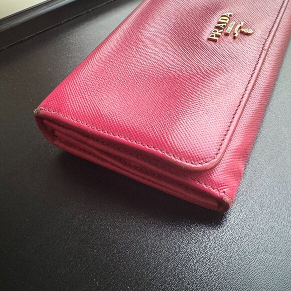 Authentic Prada Saffiano Leather Wallet – Pink - Picture 11 of 14